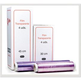 Rollo qalita pvc transparente 45x250 c/4 unid