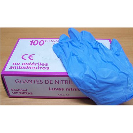 Guante nitrilo t- med qalita pq.100 ud (c/1000 ud) - 2470018-29-30-36