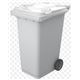 Contenedor 120 ltr. blanco c/rueda - 2830034-CONTENEDOR MAYA 120L BLANCO CON RUEDAS