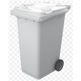 Contenedor 120 ltr. blanco c/rueda - 2830034-CONTENEDOR MAYA 120L BLANCO CON RUEDAS
