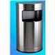 Papelera inox media luna con tapa ref: al83811 - 3990045-PAPELERA INOX AL83811