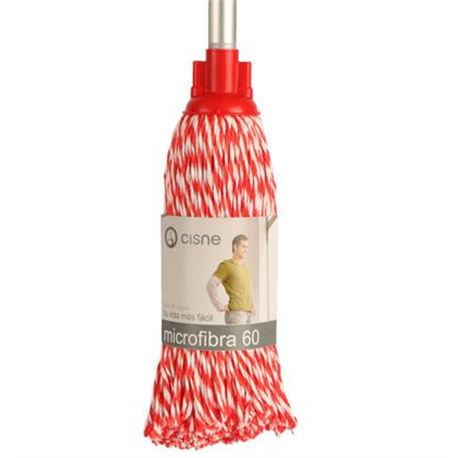 Fregona microfibra trenzada roja/bca. c/24 ref: 0100153 - 2450026