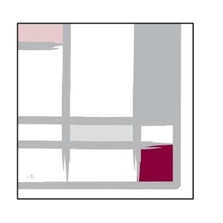 Serv. 40x40 carla burdeos/gris c600 ref: t221467.0 - 1340144