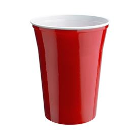 Vaso pl glass rojo 250cc c/ 250 ud nup - 3250001