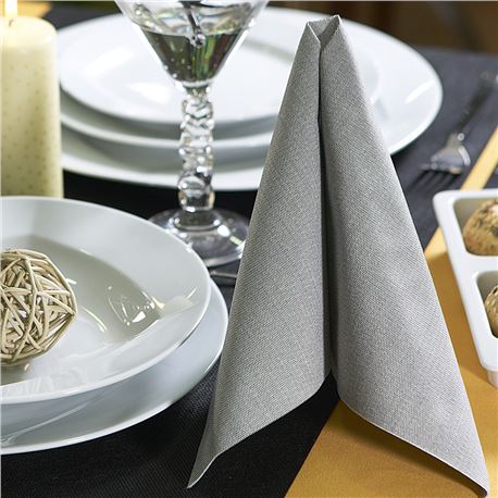 Serv. 40x40 2c c/ 400 ud gris antracita elegance nup ref: 5577 - 1340119
