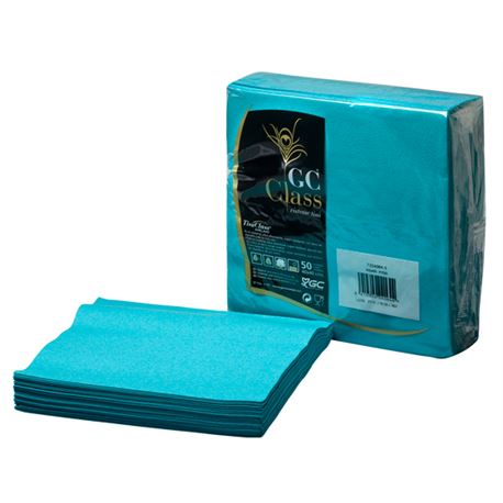 Serv. 40x40 mar azul-turquesa c/ 600 ud ref: 221499 - 1340073-SERVILLETA40MARTURQUESA