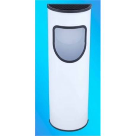 Papelera media luna pintada negro ref: al80200 jof - 2830059-PAPELERA MEDIA LUNA PINTADA