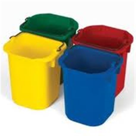 Cubo plast. 6 ltr. para carro limpieza mop - 2810008