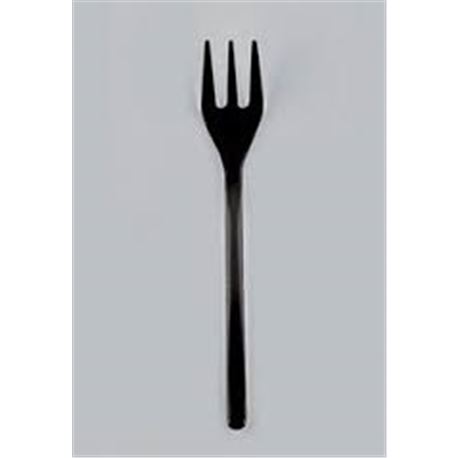 Mini tenedor ps 100mm negro c/ 30x50 ud - 3310005-MINITENEDORNEGRO