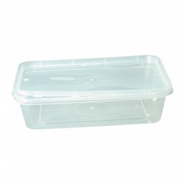 Recipientes rectan. - 500 ml 16,8x11,6x4 cm 100 und pp 1 ref:128.61