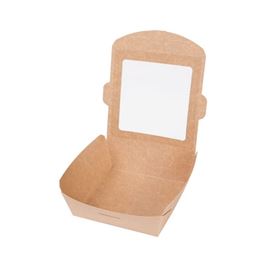 Caja de carton +ventana pq kraft 140x100x50 c/250 - 1030045