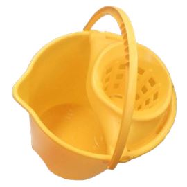 Cubo redondo 12 lts amarillo c/esc - 2810031 - CUBO COLORES 12 LITROS AMARILLO