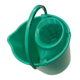 Cubo redondo 12 lts verde c/escurridor - 2810033 - CUBO COLORES 12 LITROS VERDE