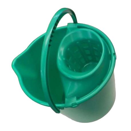 Cubo redondo 12 lts verde c/escurridor - 2810033 - CUBO COLORES 12 LITROS VERDE