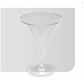 Copa cocktail+pie hueco transp-215 ml pq 25 ud c/10 paq ref:265300
