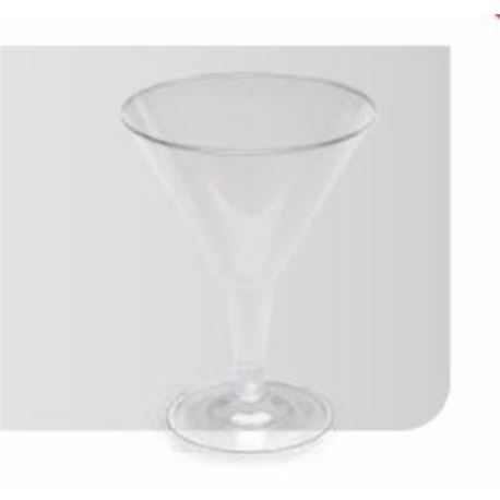 Copa cocktail+pie hueco transp-215 ml pq 25 ud c/10 paq ref:265300 - 3310029-COPA PIE HUECO