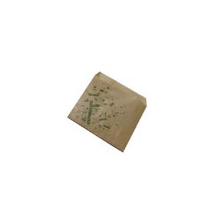 Bolsa papel antigrasa 12x12 kraft 22ksh - 1820003