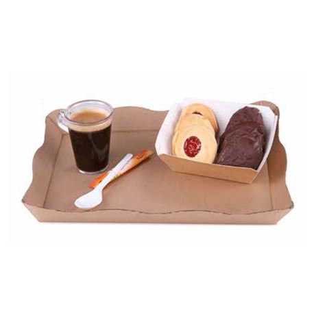 Bandeja catering kraft marrón micro c/200 ud 5580 - 1030082