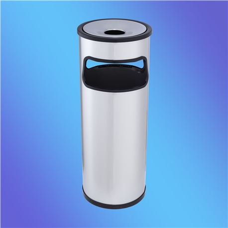 Papelera cenicero redonda inox al 72201 - 3990106